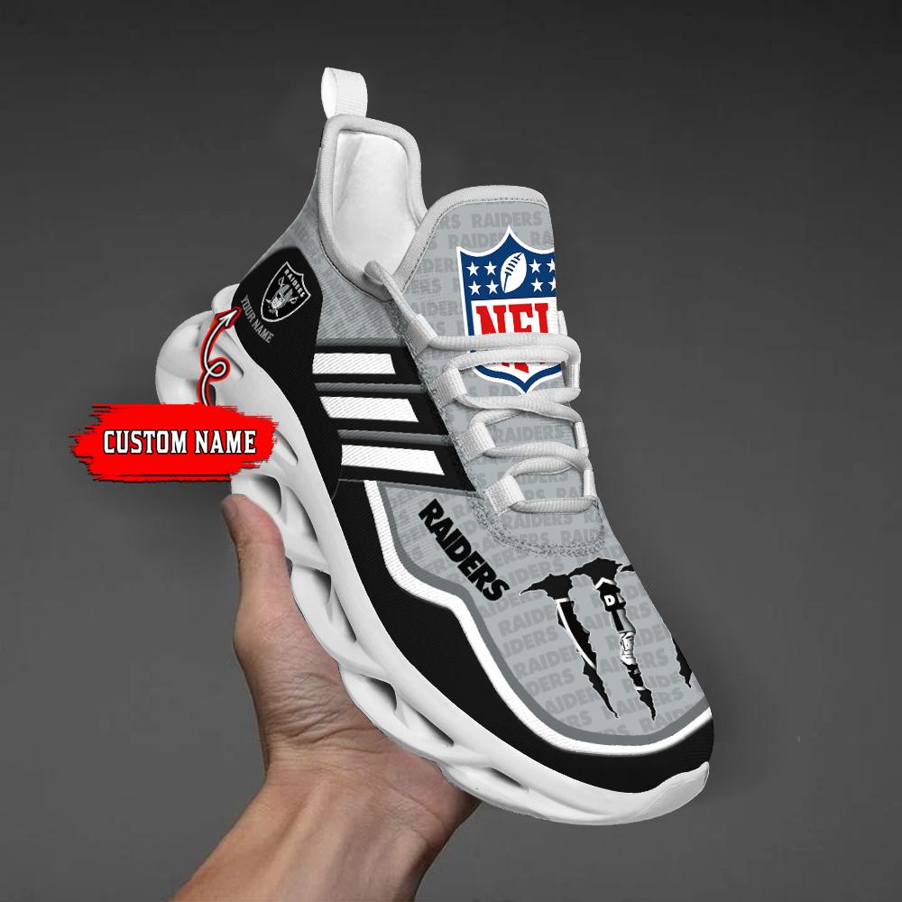 Personalized Las Vegas Raiders Max Soul Shoes Sneakers for Men And Women – NFL Football Fan Shoes, Team Sneakers - Image 6
