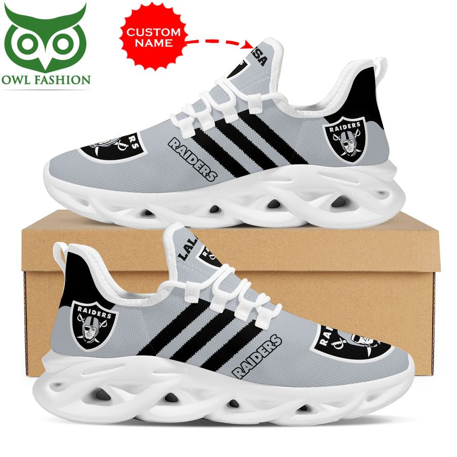 Personalized Las Vegas Raiders Max Soul Shoes Sneakers for Men And Women – NFL Football Fan Shoes, Team Sneakers