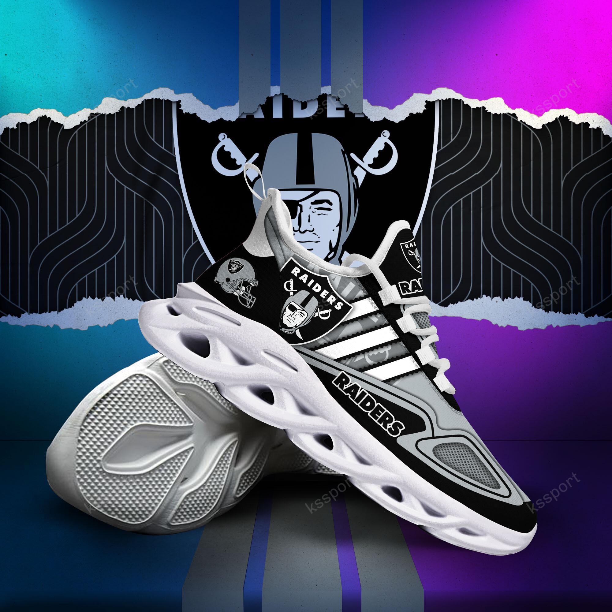 Personalized Las Vegas Raiders Max Soul Shoes Sneakers for Men And Women – NFL Football Fan Shoes, Team Sneakers - Image 6