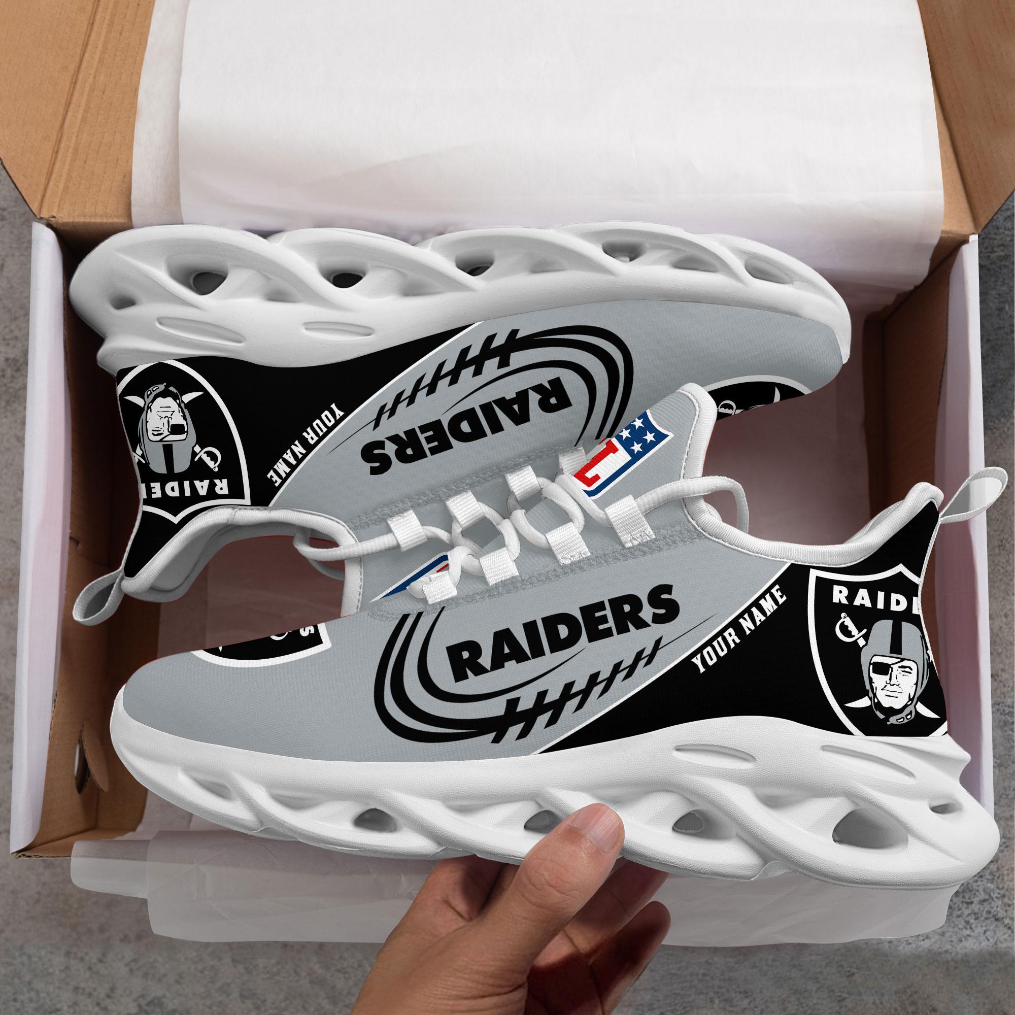 Personalized Las Vegas Raiders Max Soul Shoes Sneakers for Men And Women – NFL Football Fan Shoes, Team Sneakers - Image 7