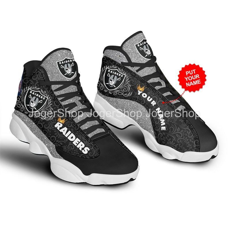 Personalized Las Vegas Raiders NFL JD13 Sneakers Shoes for Men & Women | Custom Fan Gift