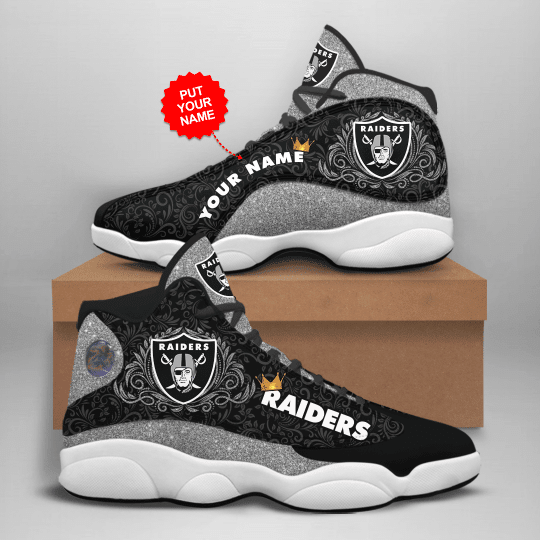 Personalized Las Vegas Raiders NFL JD13 Sneakers Shoes for Men & Women | Custom Fan Gift