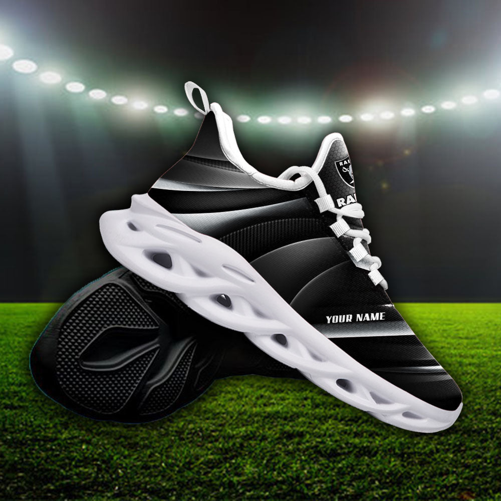 Personalized Las Vegas Raiders NFL Max Soul Shoes Sneakers for Men And Women – NFL Football Fan Shoes, Team Sneakers - Image 3