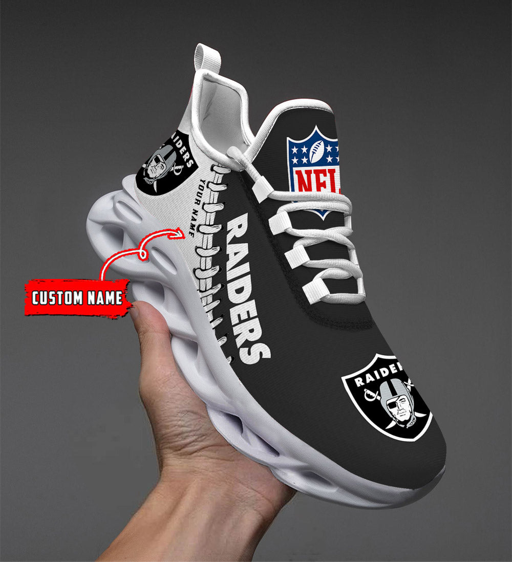 Personalized Las Vegas Raiders NFL Max Soul Shoes Sneakers for Men And Women – NFL Football Fan Shoes, Team Sneakers