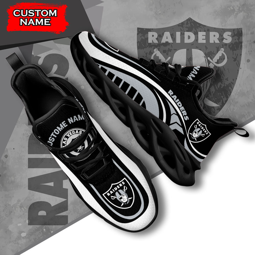 Personalized Las Vegas Raiders NFL Max Soul Shoes Sneakers for Men And Women – NFL Football Fan Shoes, Team Sneakers - Image 5