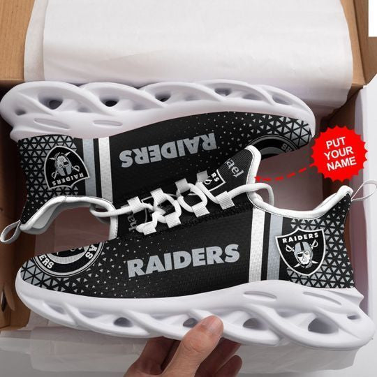 Personalized Las Vegas Raiders NFL Max Soul Shoes Sneakers for Men And Women – NFL Football Fan Shoes, Team Sneakers - Image 3