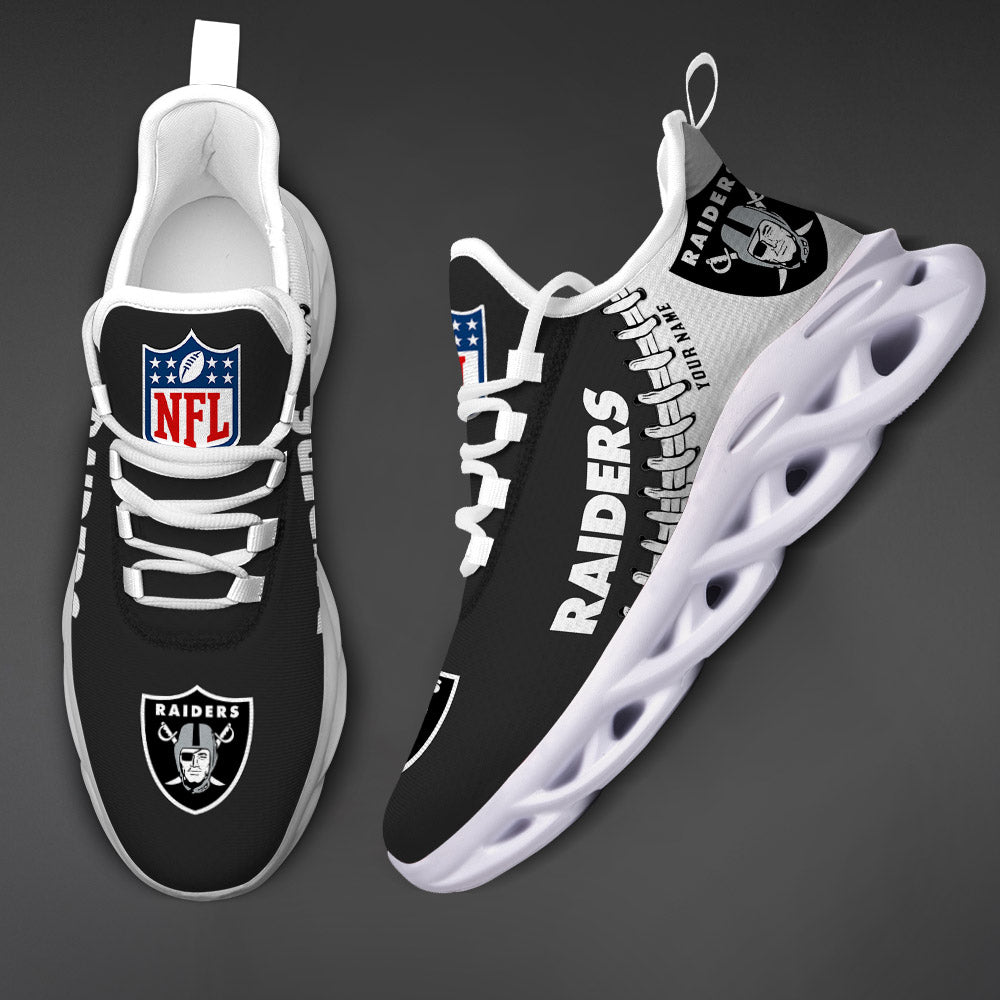 Personalized Las Vegas Raiders NFL Max Soul Shoes Sneakers for Men And Women – NFL Football Fan Shoes, Team Sneakers - Image 3
