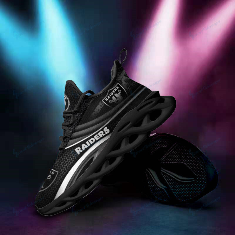 Personalized Las Vegas Raiders NFL Max Soul Shoes Sneakers for Men And Women – NFL Football Fan Shoes, Team Sneakers - Image 4