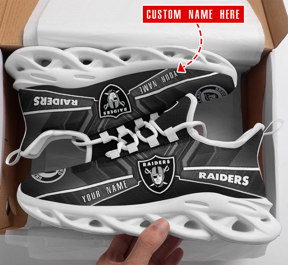 Personalized Las Vegas Raiders NFL Max Soul Shoes Sneakers for Men And Women – NFL Football Fan Shoes, Team Sneakers