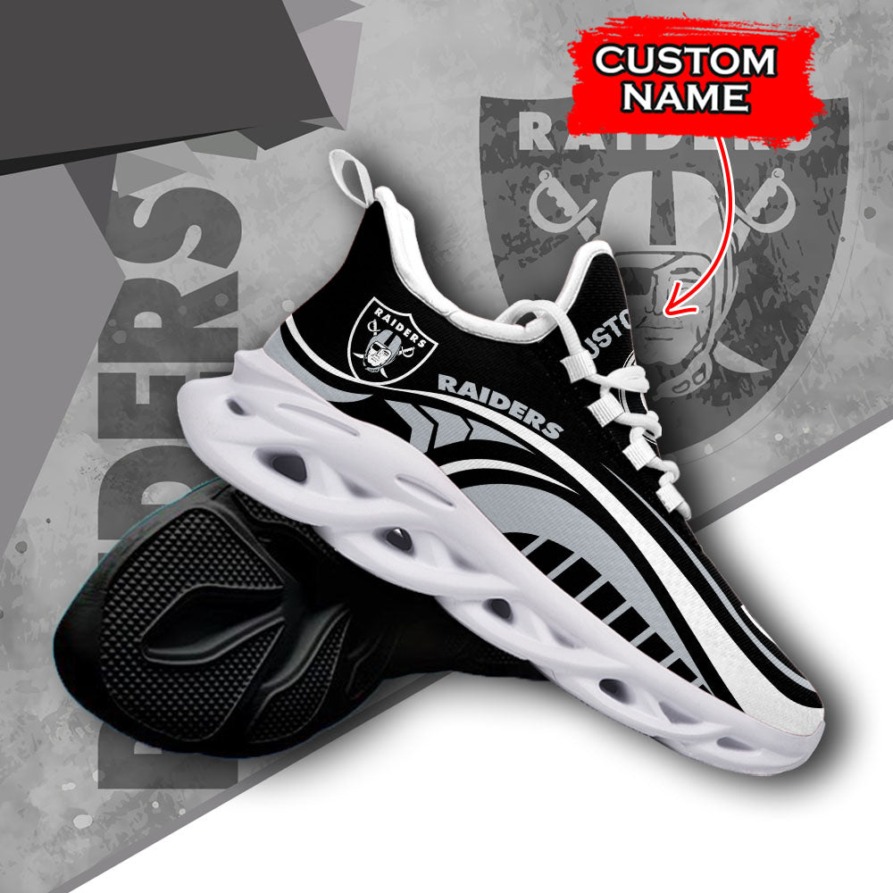 Personalized Las Vegas Raiders NFL Max Soul Shoes Sneakers for Men And Women – NFL Football Fan Shoes, Team Sneakers - Image 3