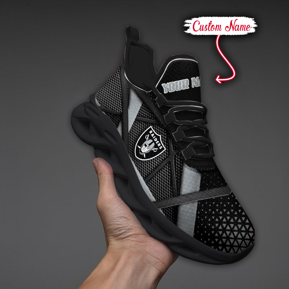 Personalized Las Vegas Raiders NFL Max Soul Shoes Sneakers for Men And Women – NFL Football Fan Shoes, Team Sneakers - Image 3