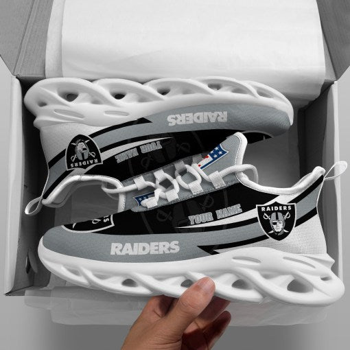 Personalized Las Vegas Raiders NFL Max Soul Shoes Sneakers for Men And Women – NFL Football Fan Shoes, Team Sneakers