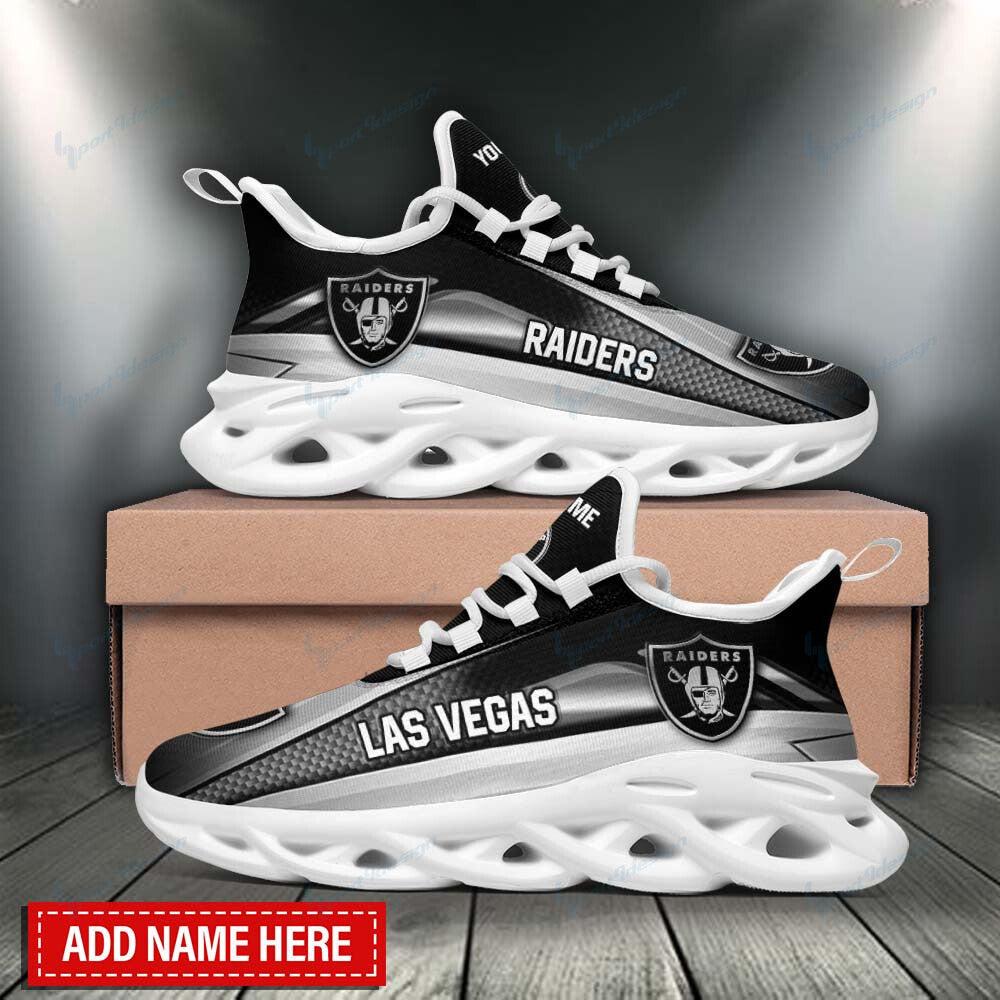 Personalized Las Vegas Raiders NFL Max Soul Shoes Sneakers for Men And Women – NFL Football Fan Shoes, Team Sneakers