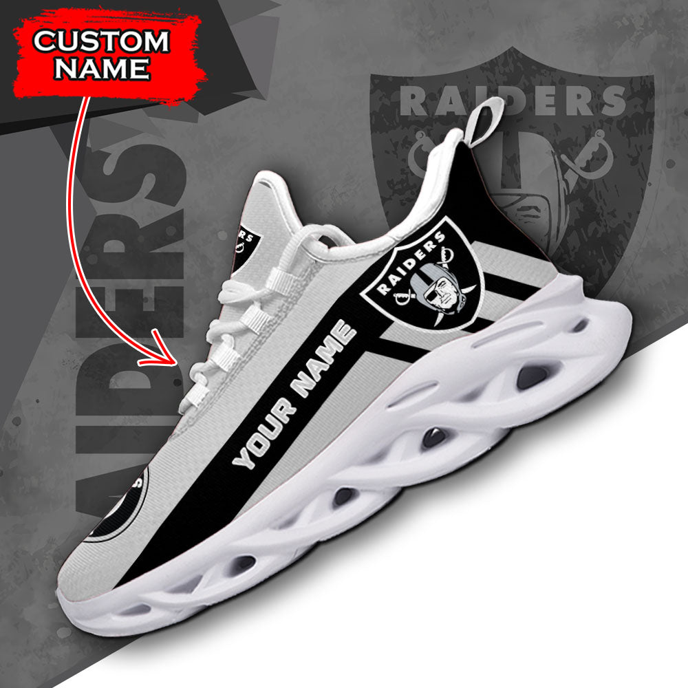 Personalized Las Vegas Raiders NFL Max Soul Shoes Sneakers for Men And Women – NFL Football Fan Shoes, Team Sneakers