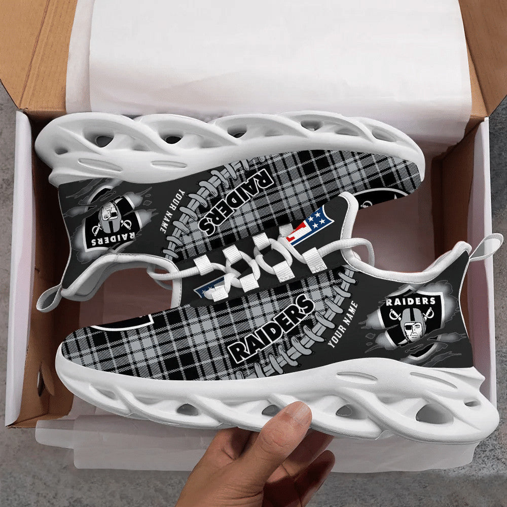 Personalized Las Vegas Raiders NFL Max Soul Shoes Sneakers for Men And Women – NFL Football Fan Shoes, Team Sneakers