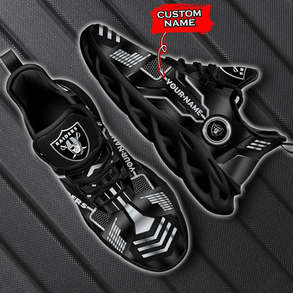 Personalized Las Vegas Raiders NFL Max Soul Shoes Sneakers for Men And Women – NFL Football Fan Shoes, Team Sneakers - Image 5