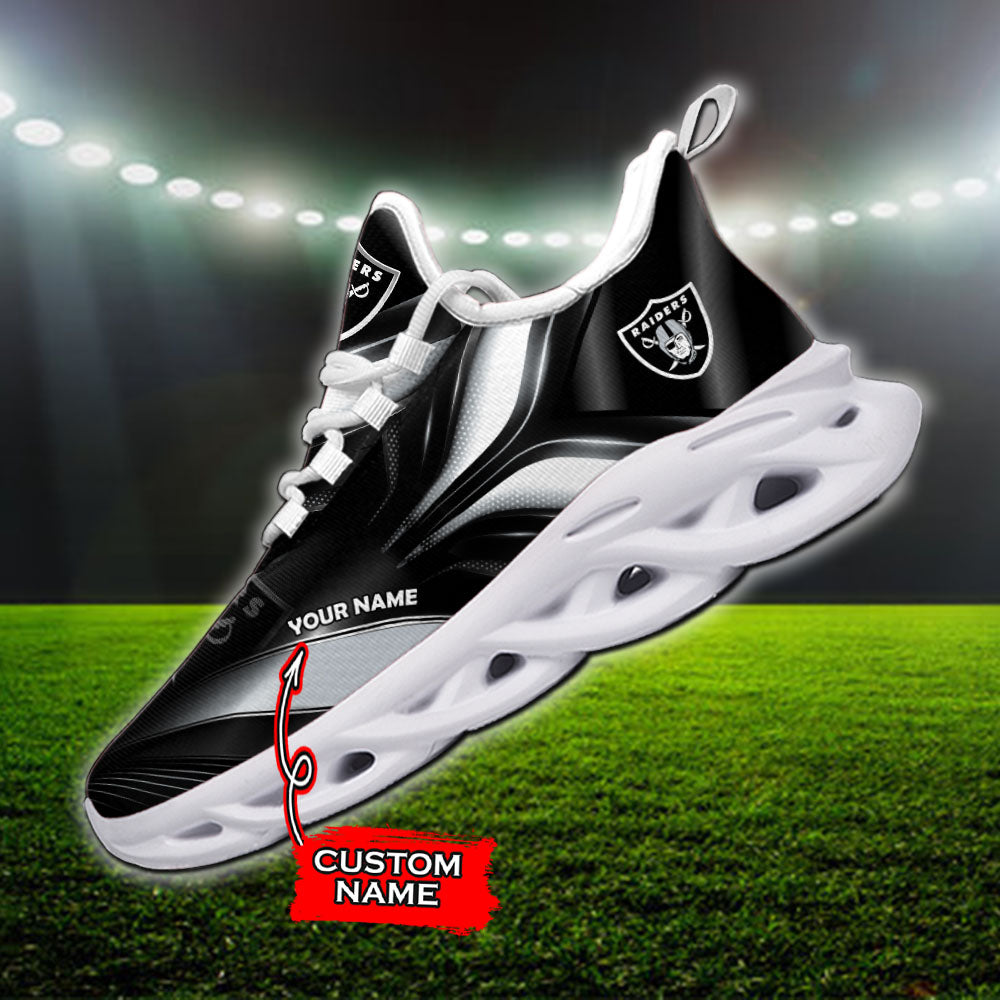 Personalized Las Vegas Raiders NFL Max Soul Shoes Sneakers for Men And Women – NFL Football Fan Shoes, Team Sneakers