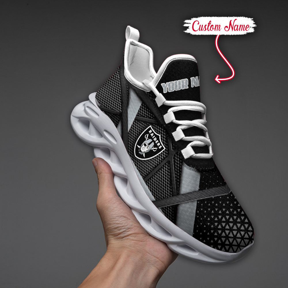Personalized Las Vegas Raiders NFL Max Soul Shoes Sneakers for Men And Women – NFL Football Fan Shoes, Team Sneakers - Image 4