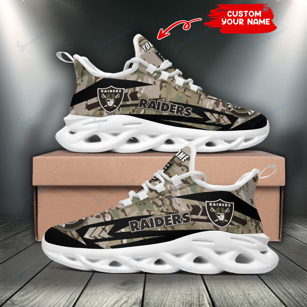 Personalized Las Vegas Raiders NFL Max Soul Shoes Sneakers for Men And Women – NFL Football Fan Shoes, Team Sneakers