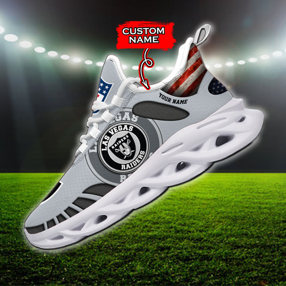 Personalized Las Vegas Raiders NFL Max Soul Shoes Sneakers for Men And Women – NFL Football Fan Shoes, Team Sneakers
