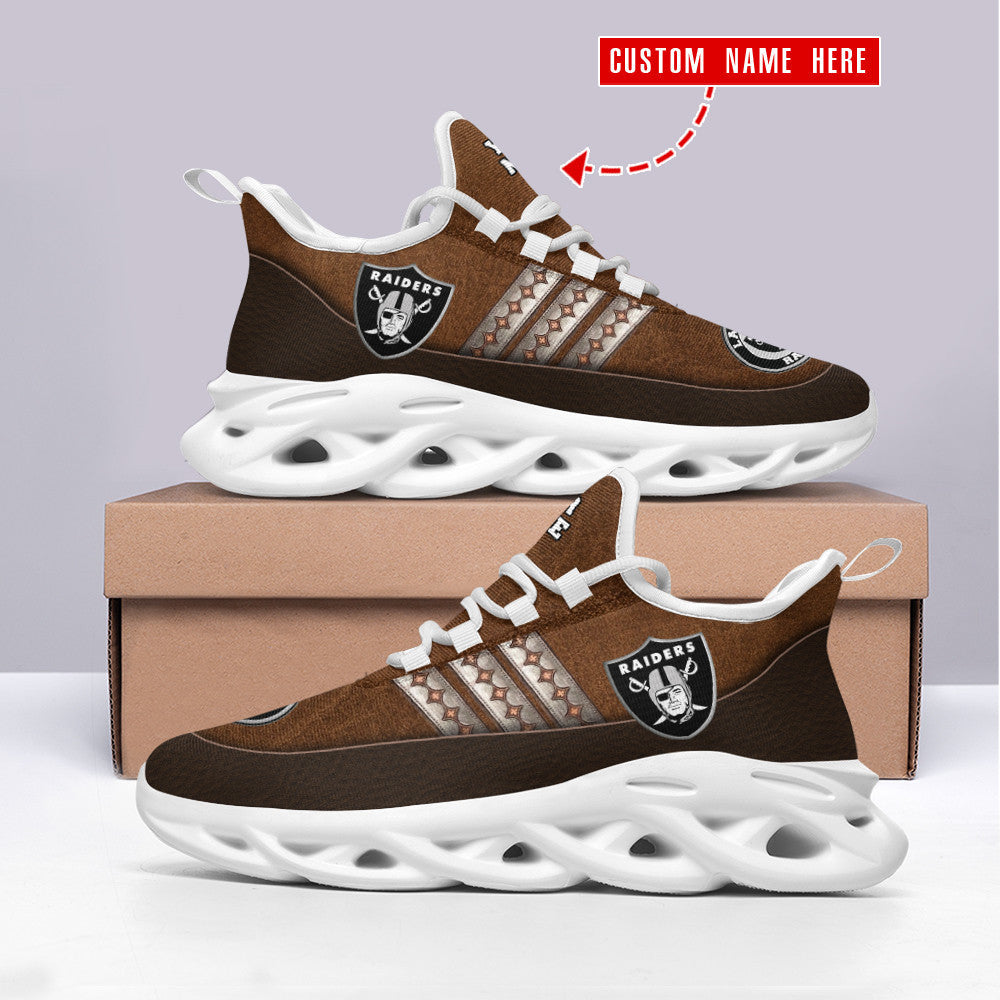 Personalized Las Vegas Raiders NFL Max Soul Shoes Sneakers for Men And Women – NFL Football Fan Shoes, Team Sneakers
