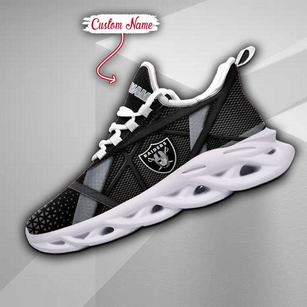 Personalized Las Vegas Raiders NFL Max Soul Shoes Sneakers for Men And Women – NFL Football Fan Shoes, Team Sneakers - Image 5