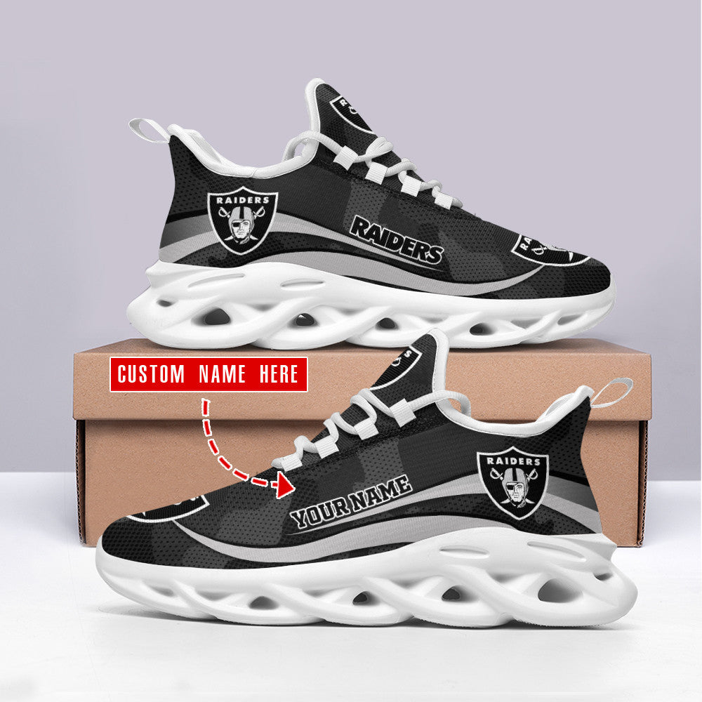 Personalized Las Vegas Raiders NFL Max Soul Shoes Sneakers for Men And Women – NFL Football Fan Shoes, Team Sneakers