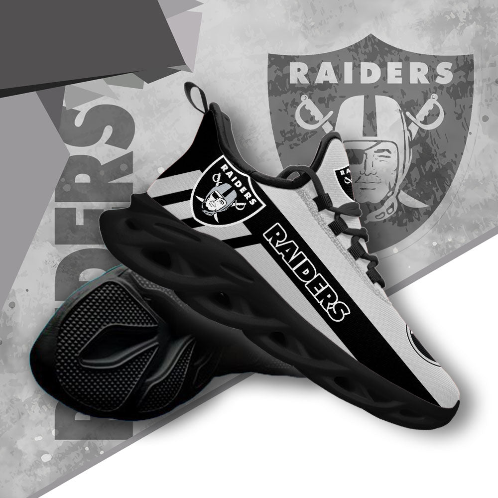 Personalized Las Vegas Raiders NFL Max Soul Shoes Sneakers for Men And Women – NFL Football Fan Shoes, Team Sneakers - Image 4