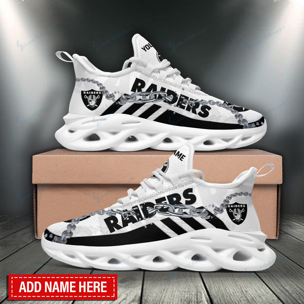 Personalized Las Vegas Raiders NFL Max Soul Shoes Sneakers for Men And Women – NFL Football Fan Shoes, Team Sneakers