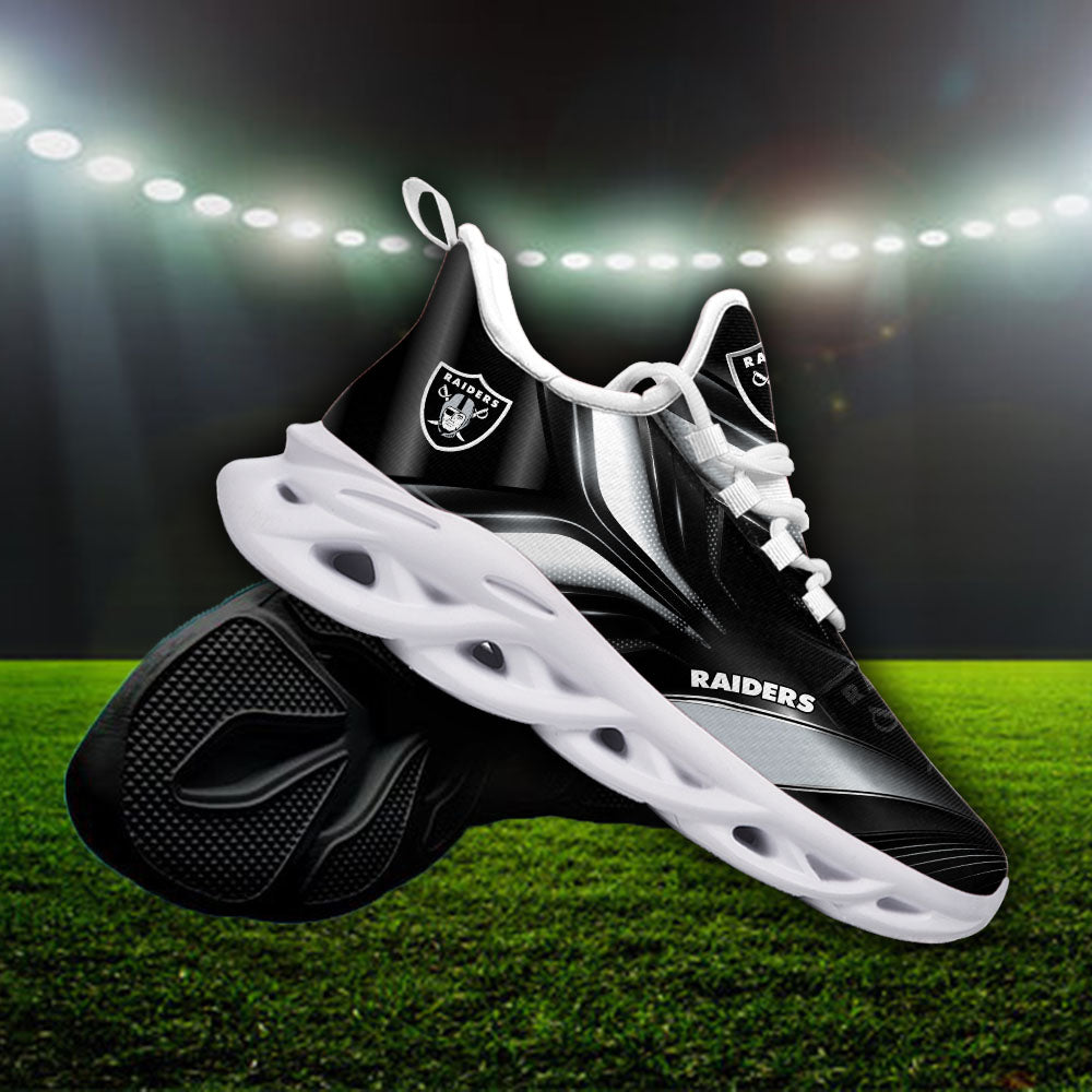 Personalized Las Vegas Raiders NFL Max Soul Shoes Sneakers for Men And Women – NFL Football Fan Shoes, Team Sneakers - Image 3
