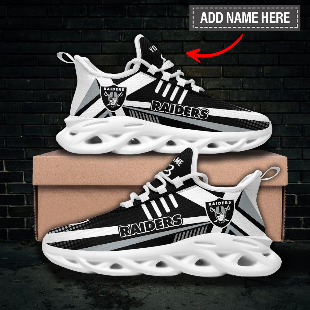 Personalized Las Vegas Raiders NFL Max Soul Shoes Sneakers for Men And Women – NFL Football Fan Shoes, Team Sneakers - Image 3