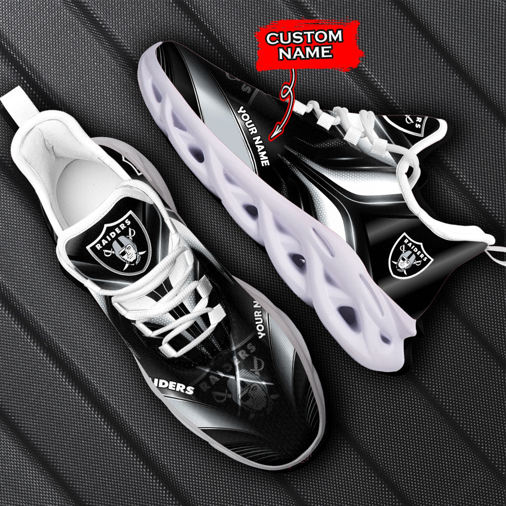 Personalized Las Vegas Raiders NFL Max Soul Shoes Sneakers for Men And Women – NFL Football Fan Shoes, Team Sneakers - Image 6
