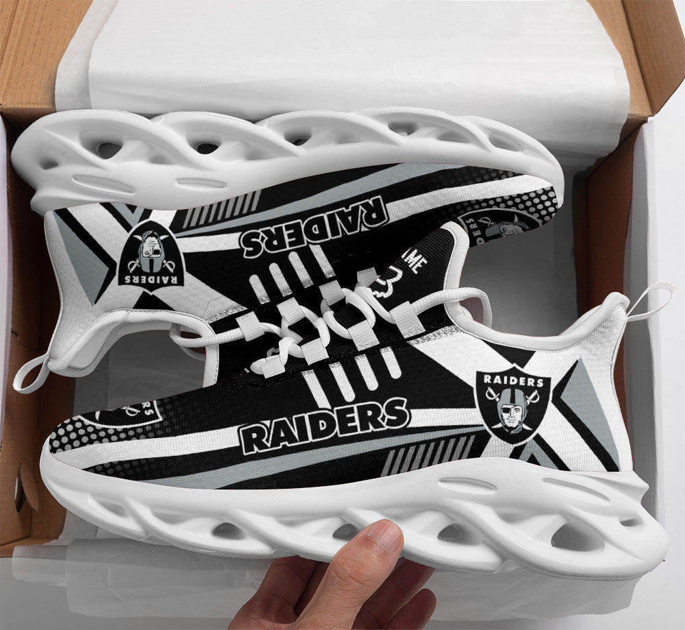 Personalized Las Vegas Raiders NFL Max Soul Shoes Sneakers for Men And Women – NFL Football Fan Shoes, Team Sneakers - Image 4