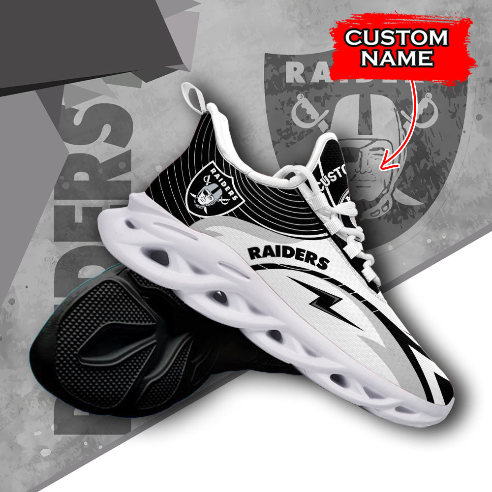 Personalized Las Vegas Raiders NFL Max Soul Shoes Sneakers for Men And Women – NFL Football Fan Shoes, Team Sneakers - Image 3