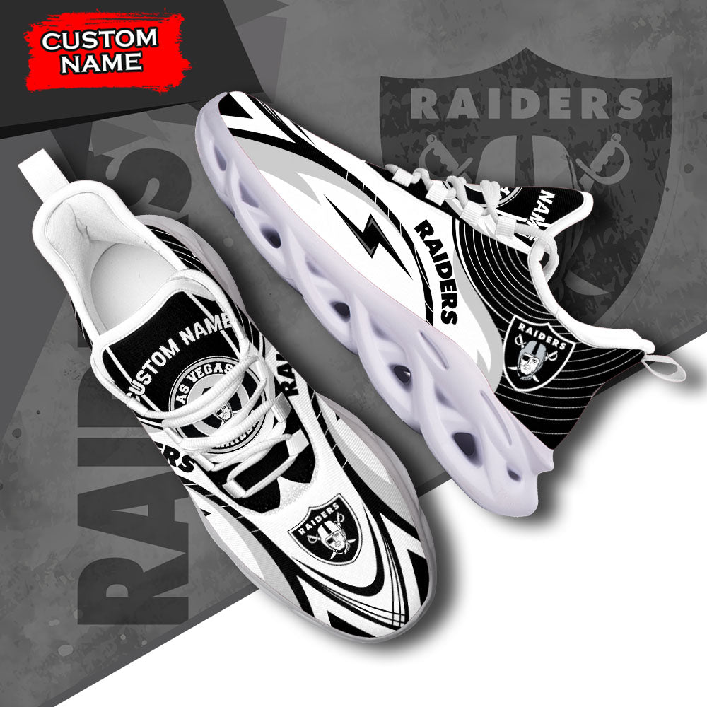 Personalized Las Vegas Raiders NFL Max Soul Shoes Sneakers for Men And Women – NFL Football Fan Shoes, Team Sneakers - Image 6
