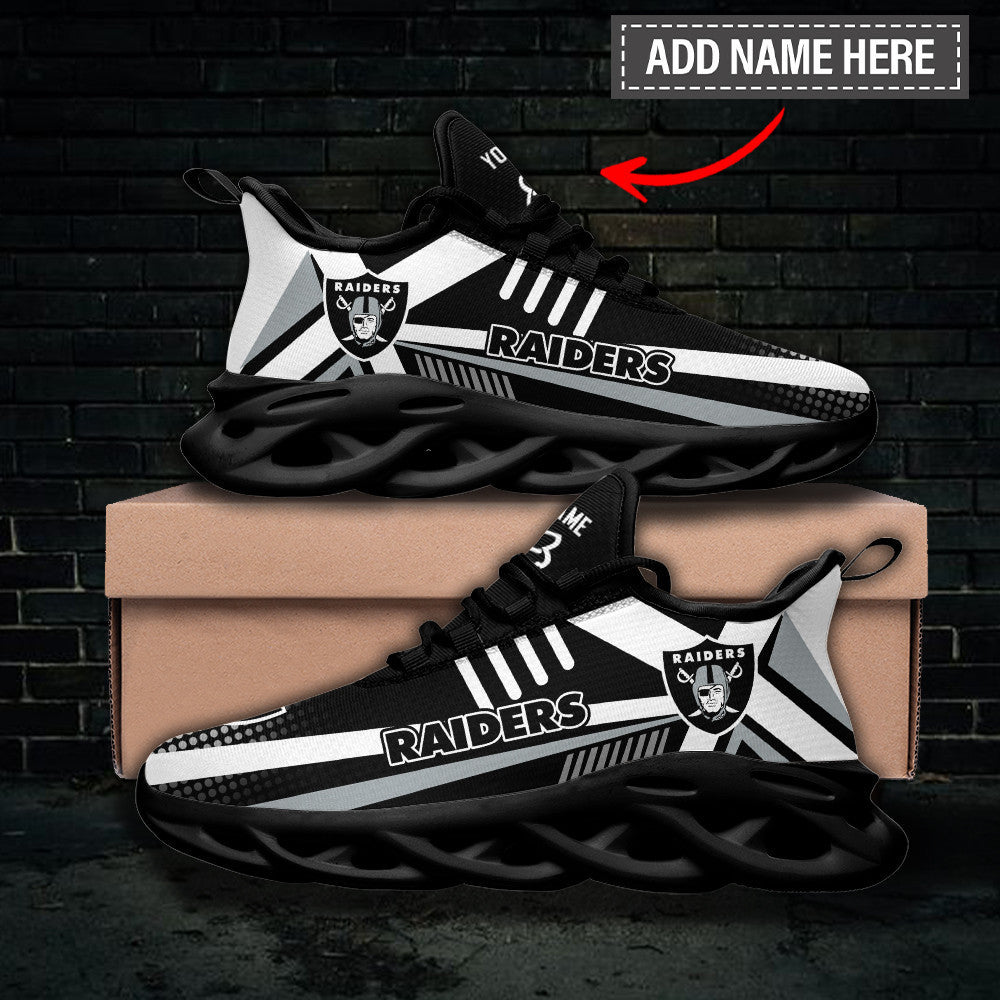 Personalized Las Vegas Raiders NFL Max Soul Shoes Sneakers for Men And Women – NFL Football Fan Shoes, Team Sneakers