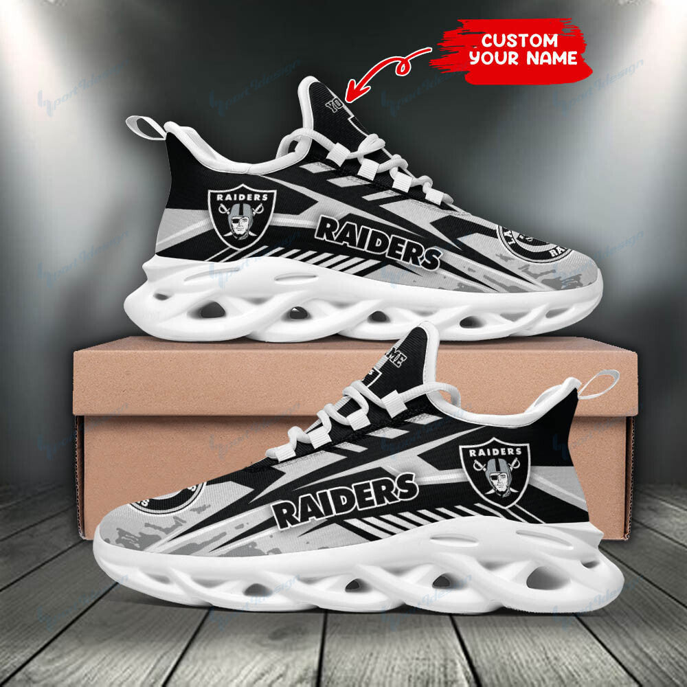 Personalized Las Vegas Raiders NFL Max Soul Shoes Sneakers for Men And Women – NFL Football Fan Shoes, Team Sneakers