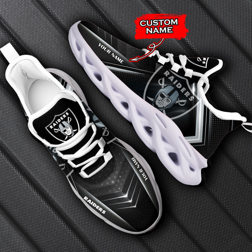 Personalized Las Vegas Raiders NFL Max Soul Shoes Sneakers for Men And Women – NFL Football Fan Shoes, Team Sneakers - Image 5