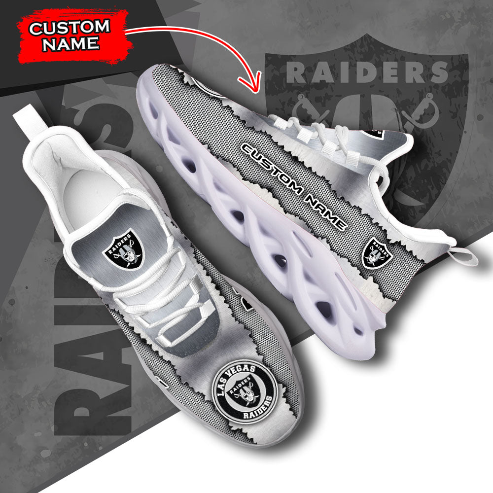 Personalized Las Vegas Raiders NFL Max Soul Shoes Sneakers for Men And Women – NFL Football Fan Shoes, Team Sneakers - Image 6