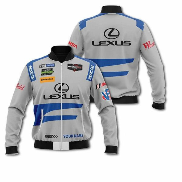 Personalized Lexus Racing Sparco Bomber Jacket | Motorsport Racing Jacket for Men & Women | Racing Fan Gift