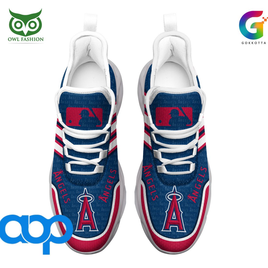 Personalized Los Angeles Angels Max Soul Shoes Sneakers for Men And Women – MLB Baseball Fan Shoes, Team Sneakers - Image 6