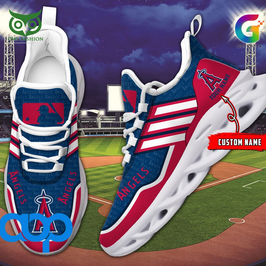 Personalized Los Angeles Angels Max Soul Shoes Sneakers for Men And Women – MLB Baseball Fan Shoes, Team Sneakers