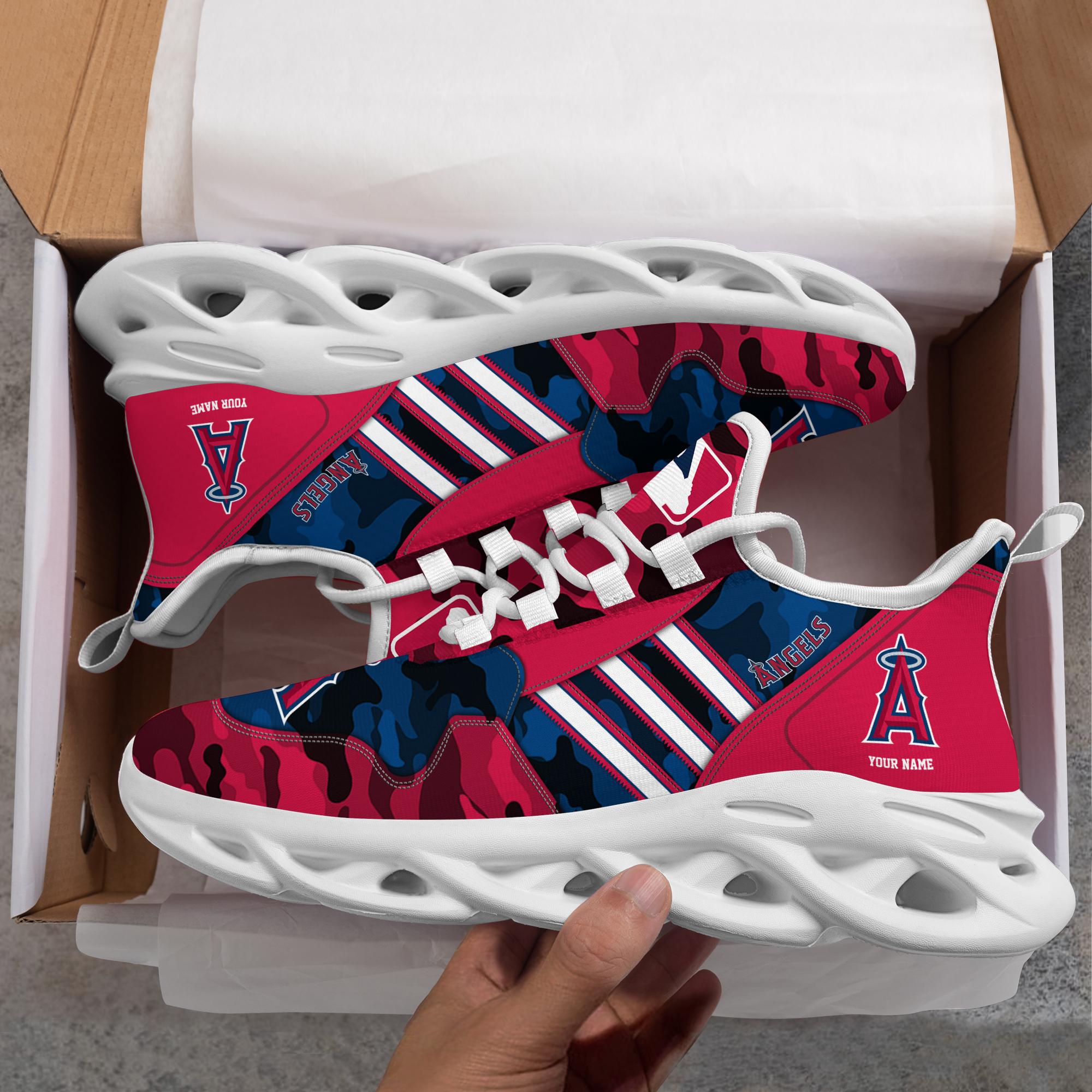 Personalized Los Angeles Angels Max Soul Shoes Sneakers for Men And Women – MLB Baseball Fan Shoes, Team Sneakers - Image 4