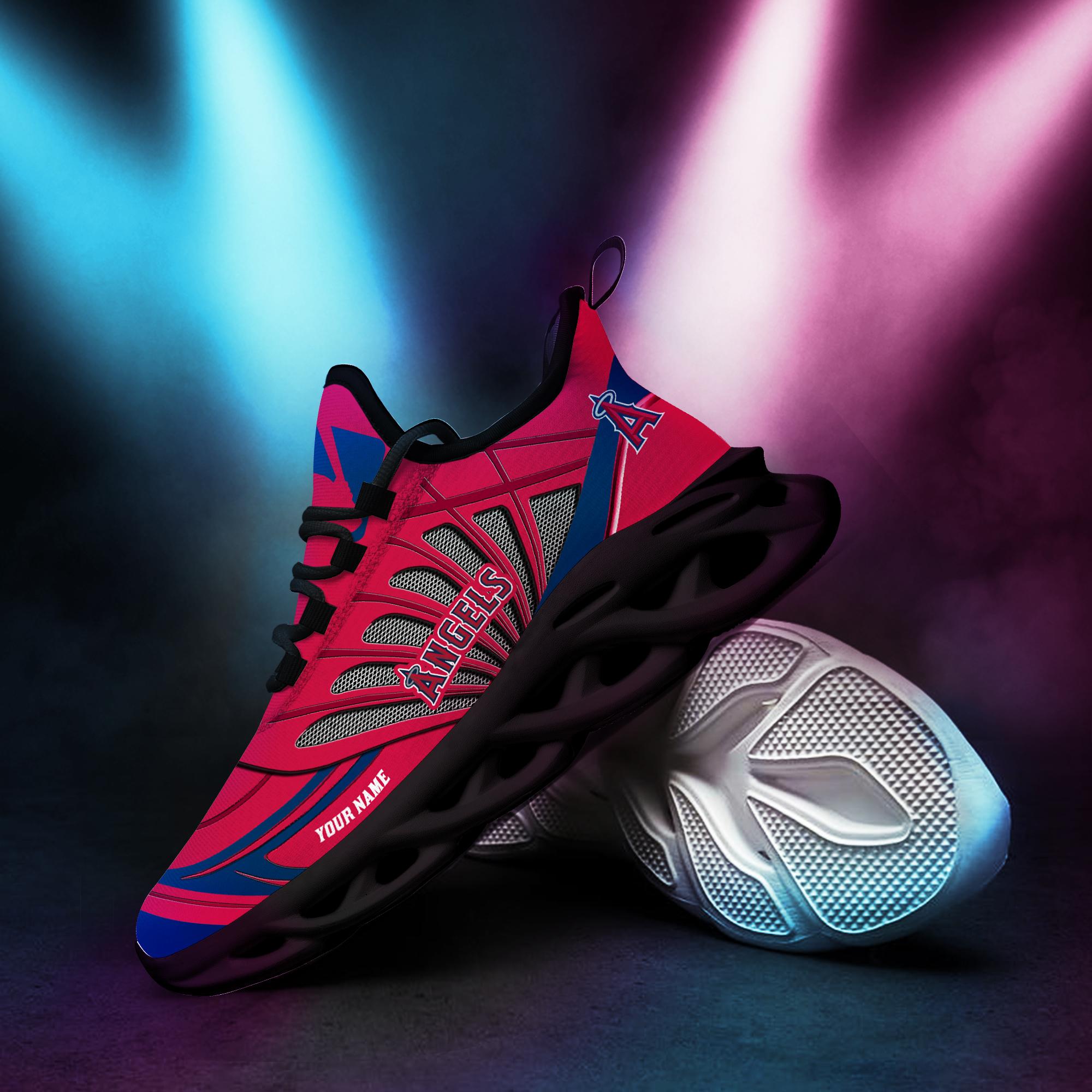 Personalized Los Angeles Angels Max Soul Shoes Sneakers for Men And Women – MLB Baseball Fan Shoes, Team Sneakers - Image 4