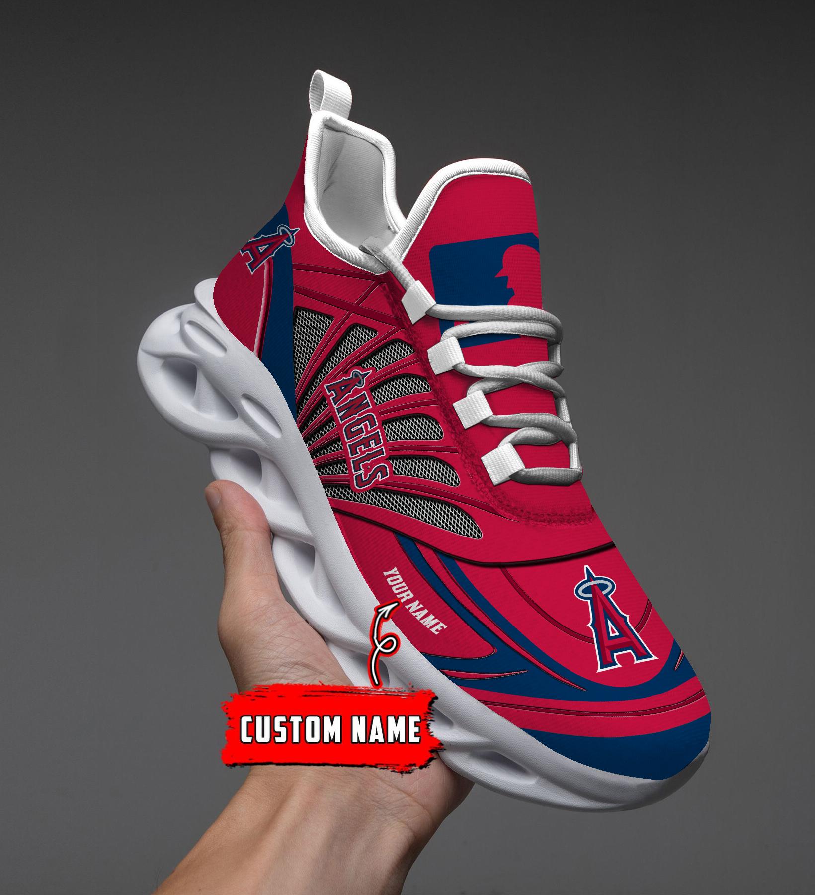 Personalized Los Angeles Angels Max Soul Shoes Sneakers for Men And Women – MLB Baseball Fan Shoes, Team Sneakers