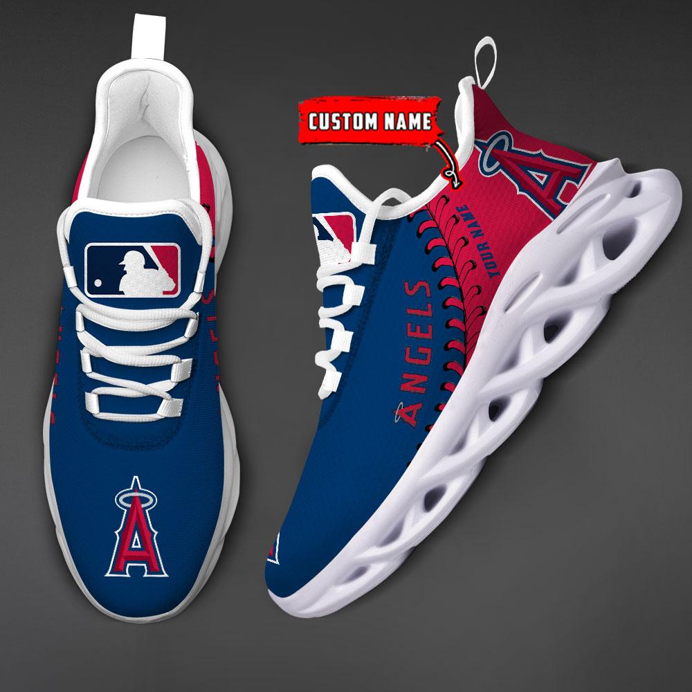 Personalized Los Angeles Angels Max Soul Shoes Sneakers for Men And Women – MLB Baseball Fan Shoes, Team Sneakers - Image 4