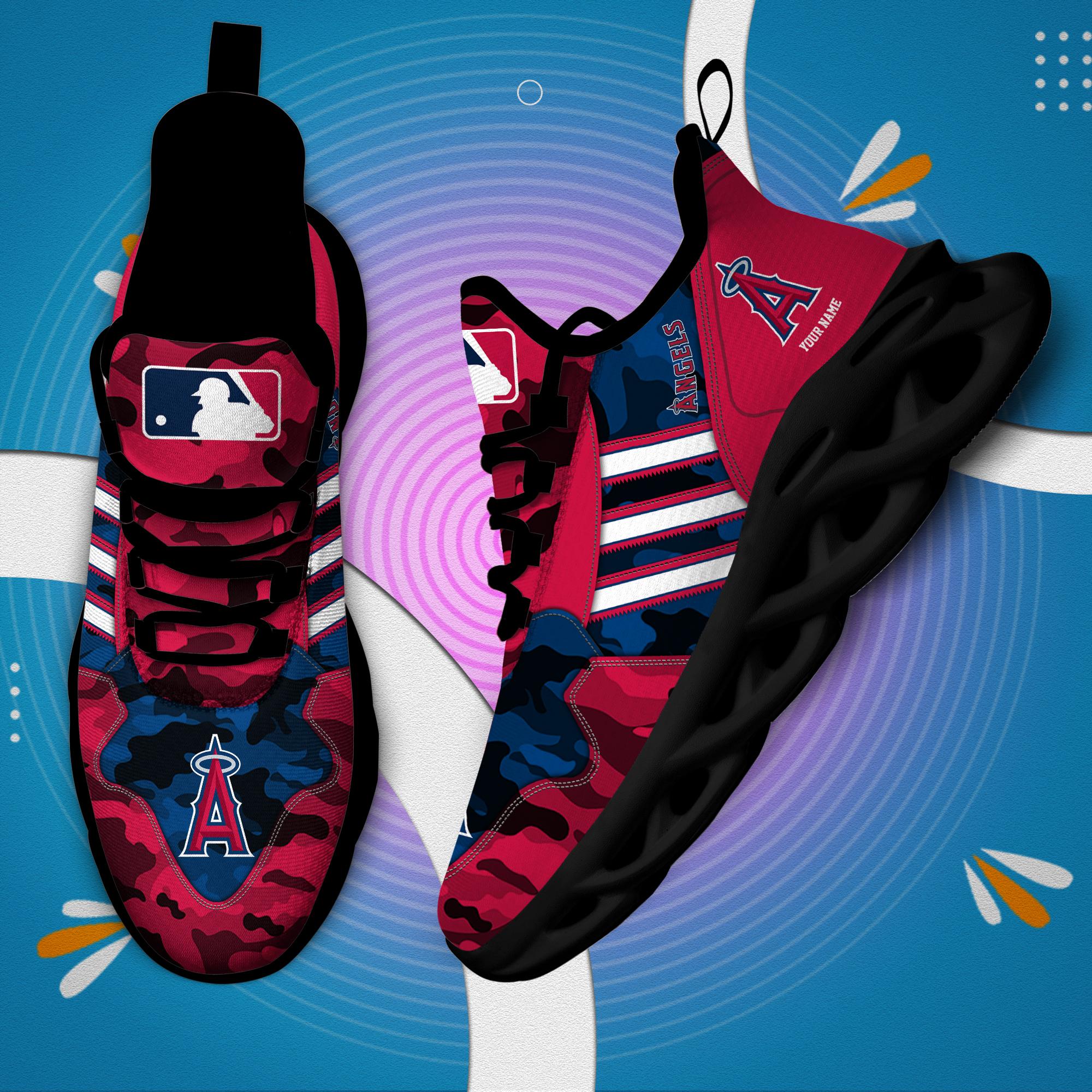 Personalized Los Angeles Angels Max Soul Shoes Sneakers for Men And Women – MLB Baseball Fan Shoes, Team Sneakers - Image 5