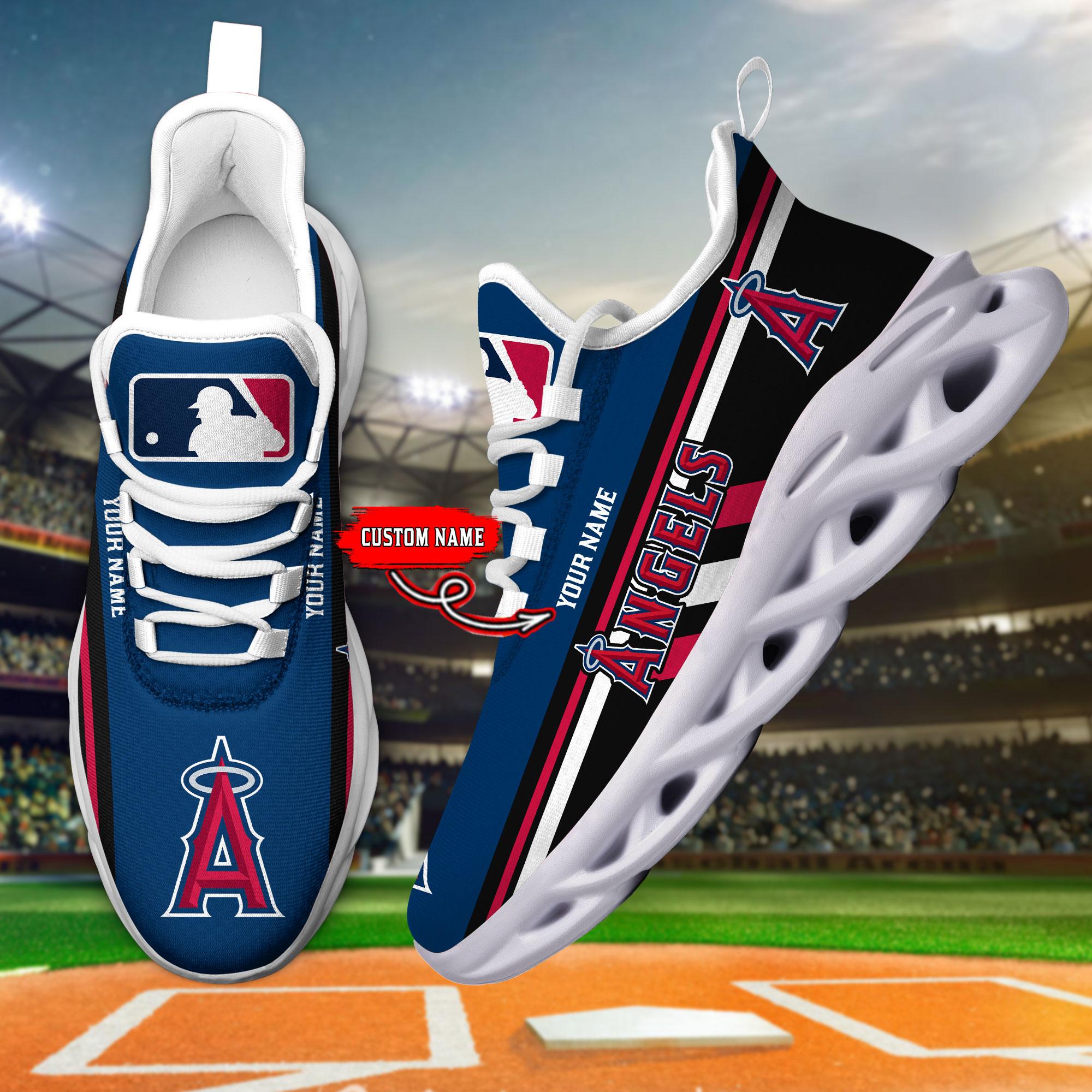Personalized Los Angeles Angels Max Soul Shoes Sneakers for Men And Women – MLB Baseball Fan Shoes, Team Sneakers - Image 3