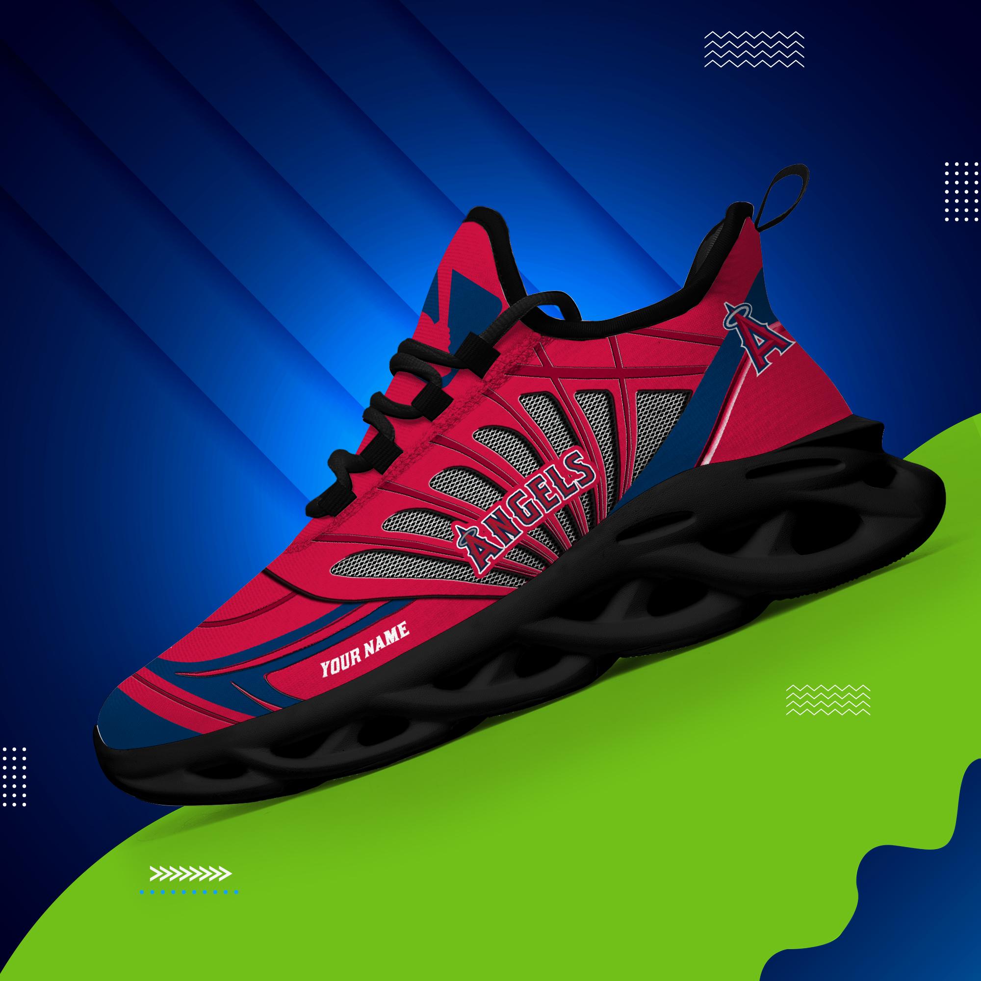 Personalized Los Angeles Angels Max Soul Shoes Sneakers for Men And Women – MLB Baseball Fan Shoes, Team Sneakers - Image 3