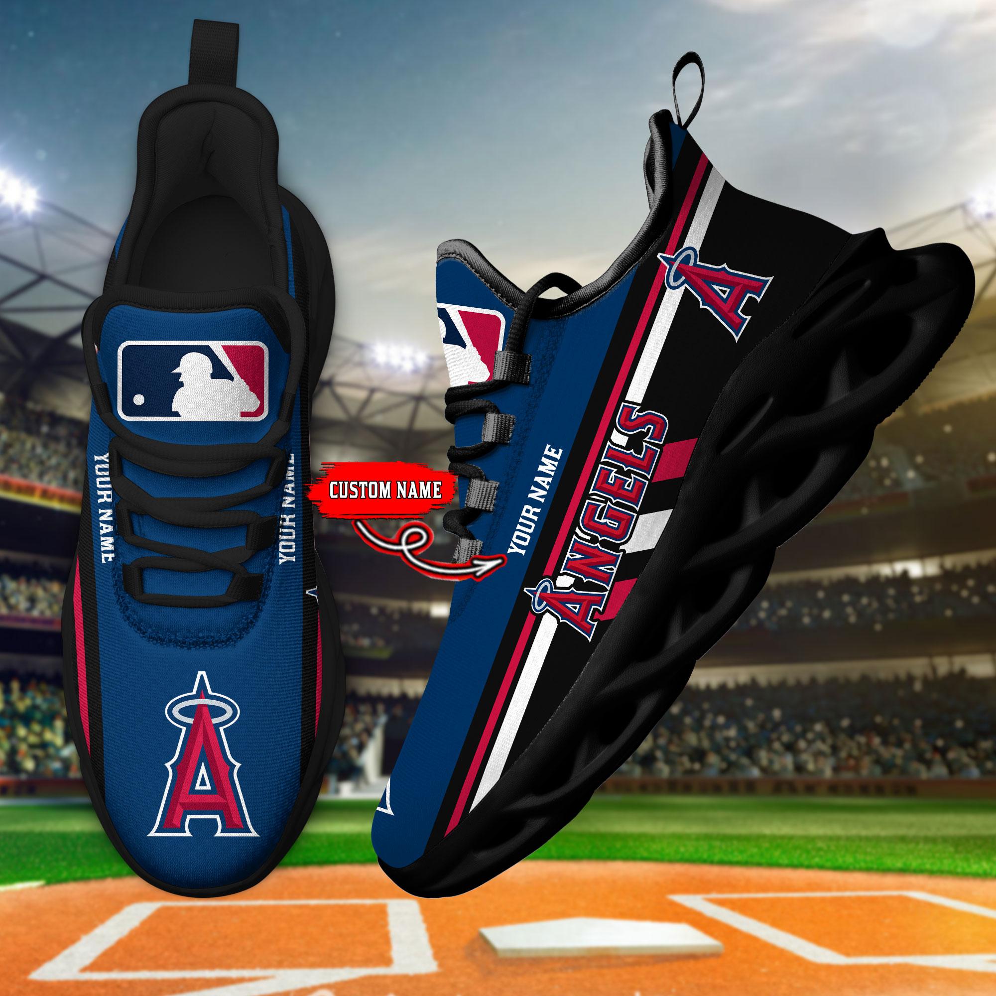 Personalized Los Angeles Angels Max Soul Shoes Sneakers for Men And Women – MLB Baseball Fan Shoes, Team Sneakers - Image 4